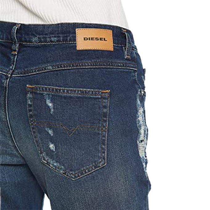 ベルシー アンクル 084yy レディース ジーンズ レギュラー スリム ストレート ローウエスト フィット パンツ ディーゼル