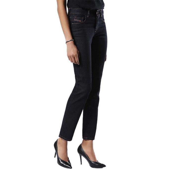 ディーゼル サンディ 0665w レディース ジーンズ レギュラー スリム ストレート レギュラー ウエストフィット パンツ