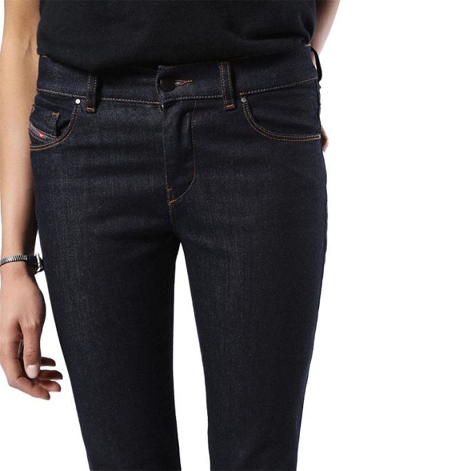 ディーゼル サンディ 0665w レディース ジーンズ レギュラー スリム ストレート レギュラー ウエストフィット パンツ