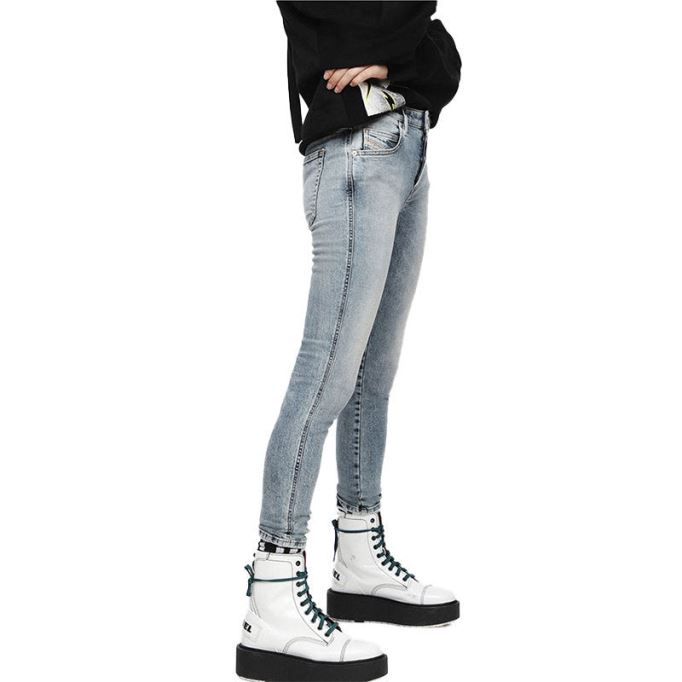 ディーゼル バビラ 069bn レディース ジーンズ デニム スリム スキニー レギュラー ウエスト フィット パンツ