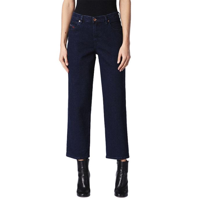 ニクラ 084cg レディース ジーンズ デニム レギュラー ストレート ハイウエスト フィット パンツ ディーゼル