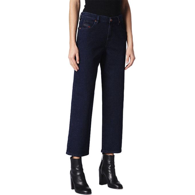 ニクラ 084cg レディース ジーンズ デニム レギュラー ストレート ハイウエスト フィット パンツ ディーゼル