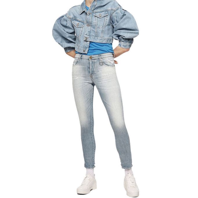 バビラ 081aj レディース ジーンズ デニム スリム スキニー レギュラー ウエスト フィット トラウザーズ ディーゼル