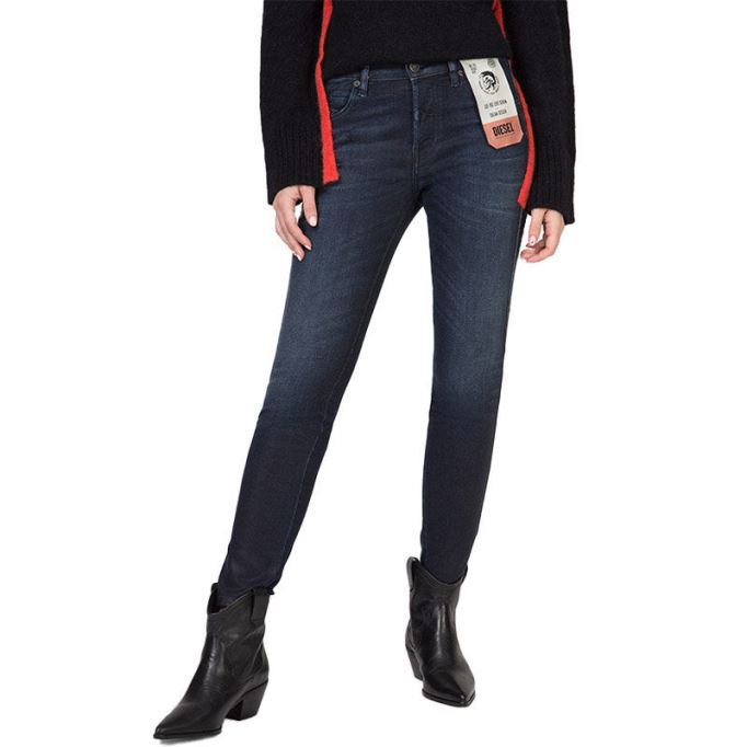 ディーゼル バビラ 083af レディース ジーンズ デニム スリム スキニー レギュラー ウエスト フィット パンツ