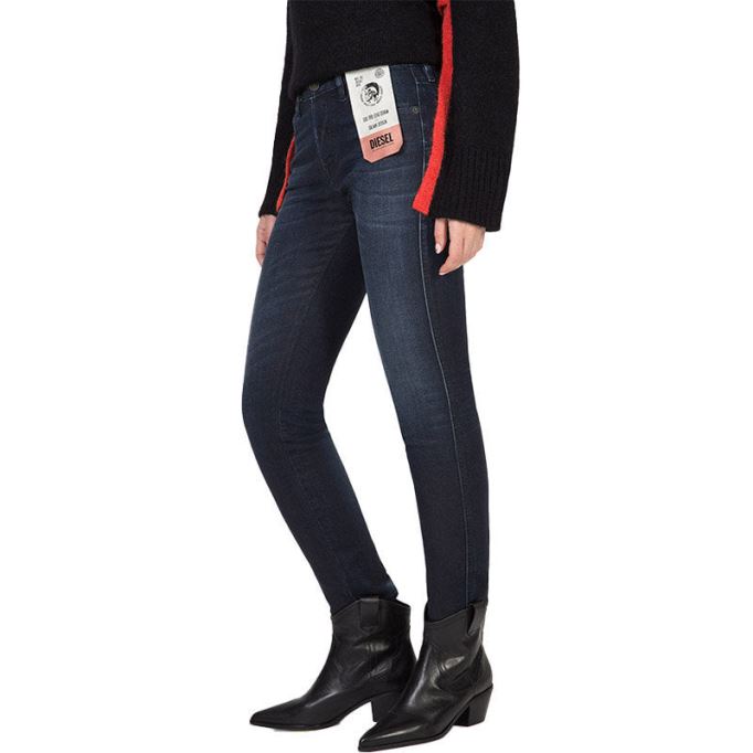 ディーゼル バビラ 083af レディース ジーンズ デニム スリム スキニー レギュラー ウエスト フィット パンツ