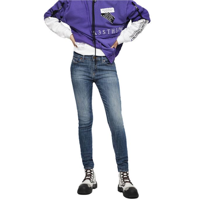 Slandy 088av レディース ジーンズ スーパースリム スキニー レギュラー ウエスト フィット トラウザーズ ディーゼル