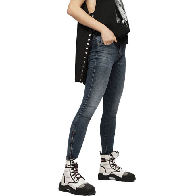 ディーゼル Slandy 069bj レディース ジーンズ スーパー スキニー レギュラー ウエスト フィット カジュアル パンツ