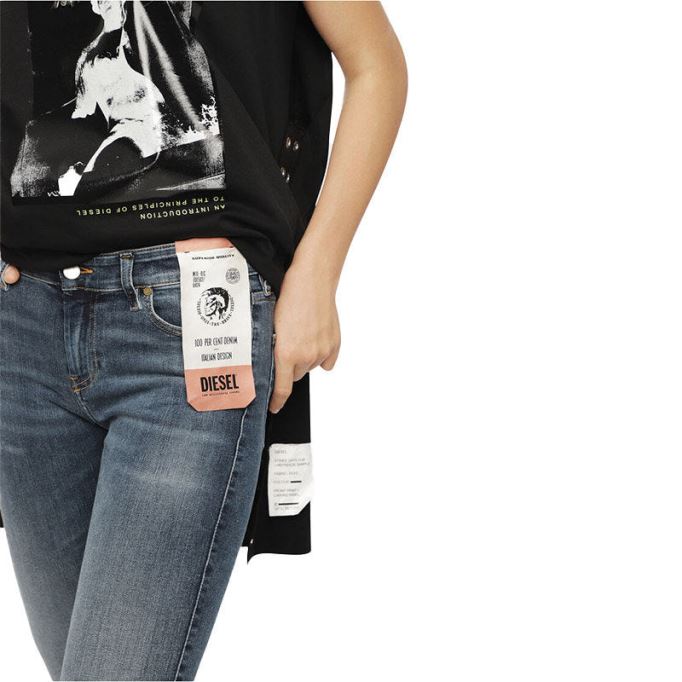 ディーゼル Slandy 069bj レディース ジーンズ スーパー スキニー レギュラー ウエスト フィット カジュアル パンツ