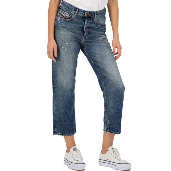 ディーゼル アリエル 084vb レディース ジーンズ デニム レギュラー ストレート レギュラー ウエストフィット パンツ