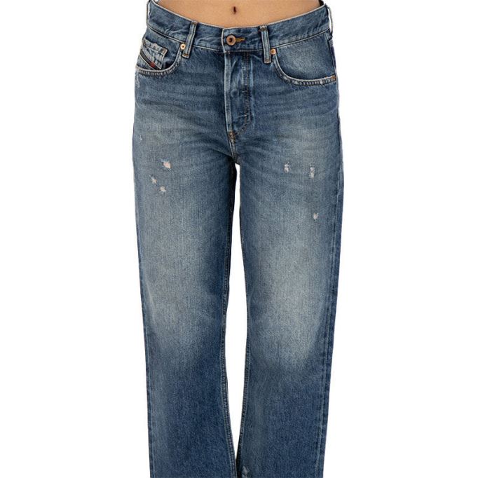 ディーゼル アリエル 084vb レディース ジーンズ デニム レギュラー ストレート レギュラー ウエストフィット パンツ