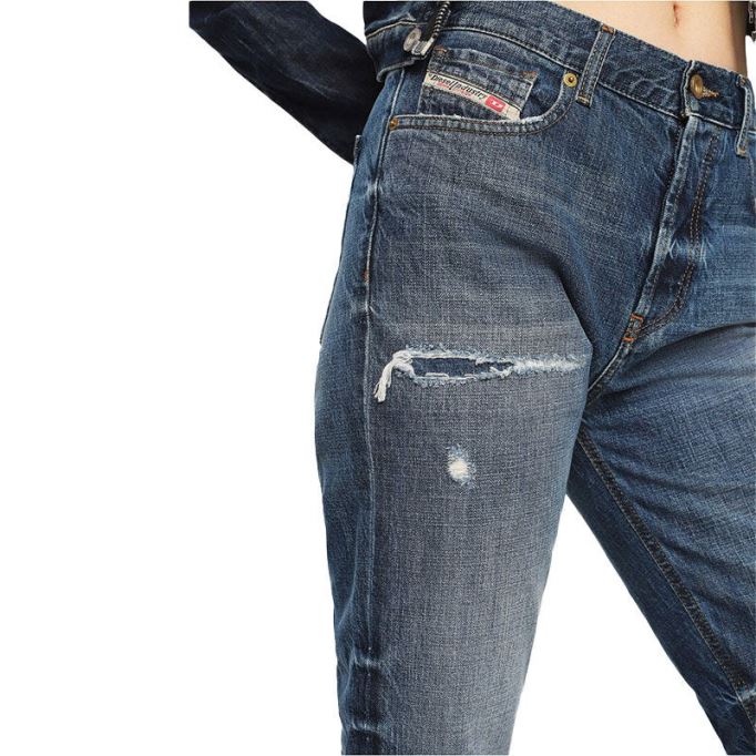 アリエル 080ah レディース ジーンズ デニム レギュラーストレート レギュラー ウエストフィット パンツ ディーゼル