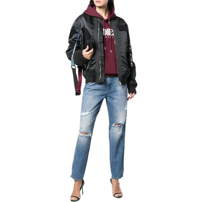 Alys 084ze レディース ジーンズ デニム レギュラーストレート レギュラー ウエストフィット パンツ ディーゼル