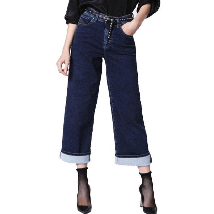 Widee 0686x レディース ジーンズ デニム レギュラーストレート レギュラー ウエストフィット パンツ ディーゼル