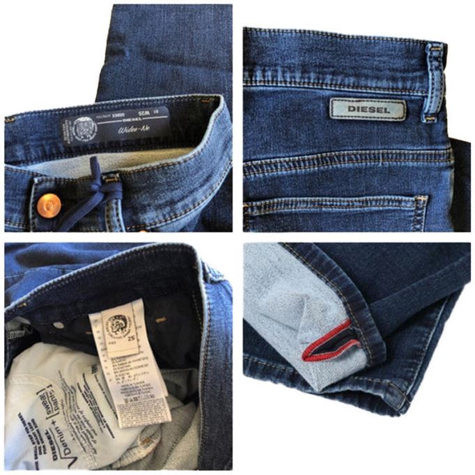 Widee 0686x レディース ジーンズ デニム レギュラーストレート レギュラー ウエストフィット パンツ ディーゼル