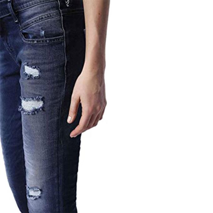 ディーゼル ベルシー アンクル 084ij レディース ジーンズ レギュラー スリム ストレート ローウエスト フィット パンツ