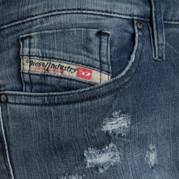 ディーゼル スキンジー R48u7 メンズ ジーンズ スーパー スリム スキニー レギュラー ウエスト フィット パンツ