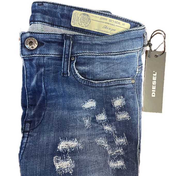 ディーゼル スキンジー R48u7 メンズ ジーンズ スーパー スリム スキニー レギュラー ウエスト フィット パンツ