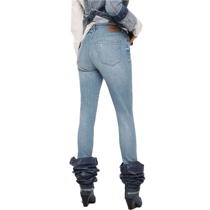 ディーゼル バビラ ハイ 081af レディース ジーンズ デニム スリム スキニー ハイウエスト フィット パンツ