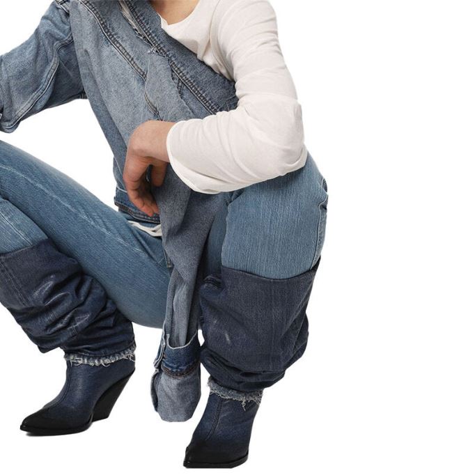 ディーゼル バビラ ハイ 081af レディース ジーンズ デニム スリム スキニー ハイウエスト フィット パンツ