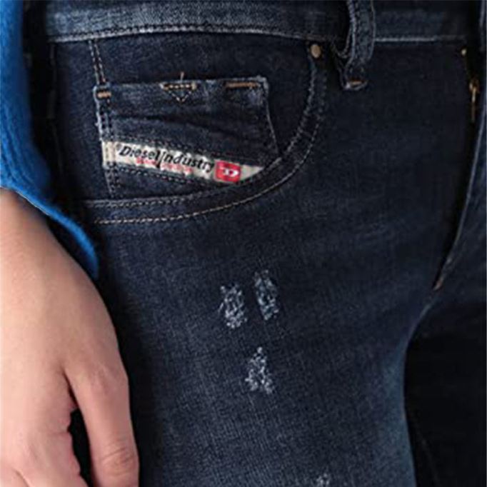 ディーゼル リヴィエ 0668f レディース ジーンズ スーパースリム ジェギング ローウエスト フィット パンツ