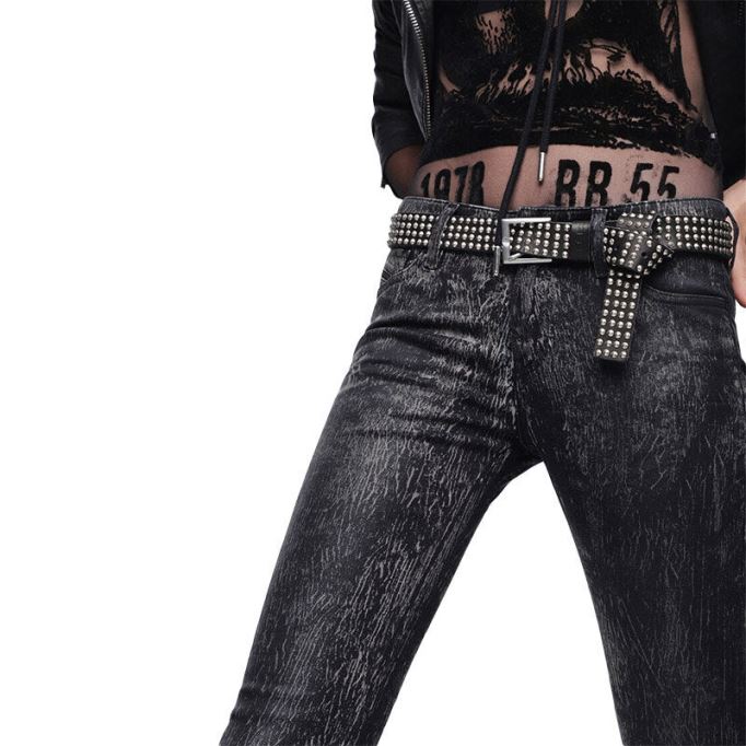 ディーゼル Slandy 069de レディース ジーンズ レギュラー スリム スキニー レギュラー ウエスト フィット パンツ