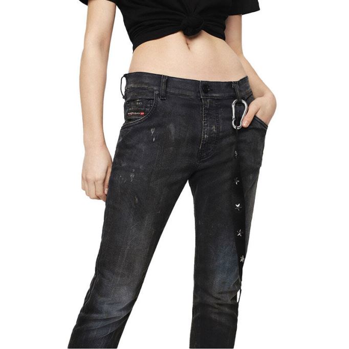 ディーゼル Krailey 069ia レディース ジョグ ジーンズ レギュラー ボーイフレンド レギュラー ウエスト フィット パンツ