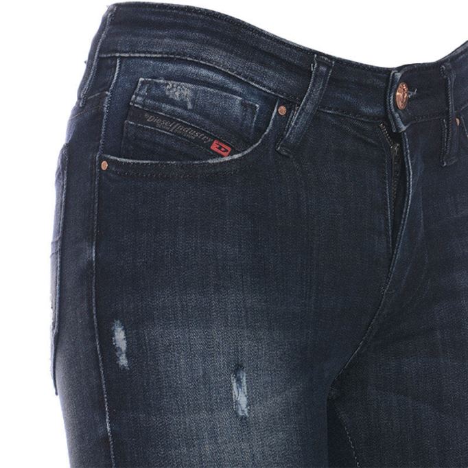 Skinzee-xp Rb010 レディース ジーンズ スーパースキニー レギュラー ウエストフィット デニムパンツ ディーゼル