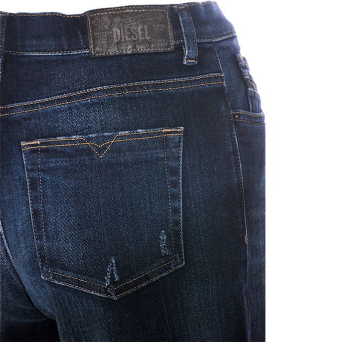 ディーゼル ニクラ R60l8 レディース ジーンズ デニム レギュラー ストレート ハイウエスト フィット パンツ