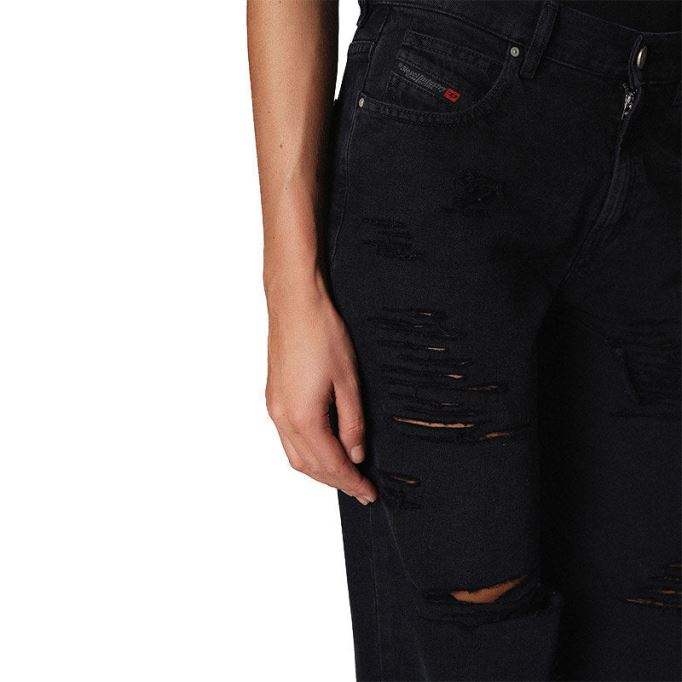 ディーゼル ニクラ 084nz レディース ジーンズ デニム レギュラー ストレート ハイウエスト フィット パンツ