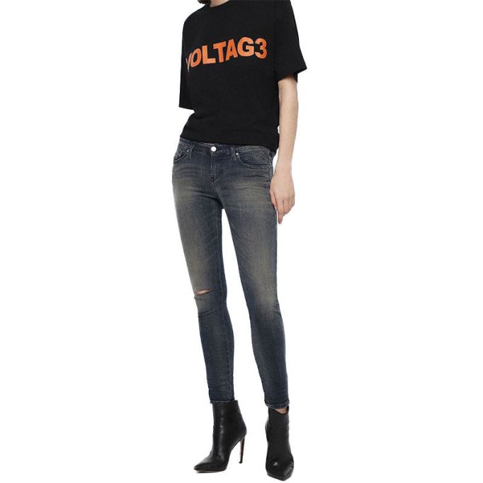 ディーゼル スキンジー ロージップ 084xf レディース スーパージーンズ スリム スキニー ロー ウエスト フィット パンツ