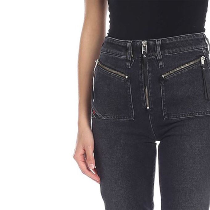 ディーアーリー 089ap レディース ジーンズ デニム カジュアル スリム ハイウエスト フレアスタイル パンツ ディーゼル