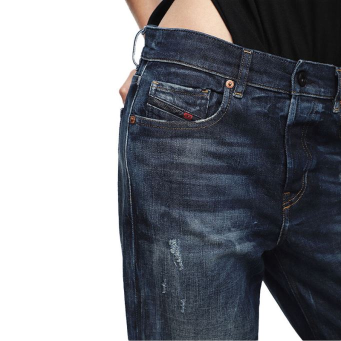 ディーゼル ストレッチ アリエル 089al レディース ジーンズ デニム レギュラー ストレート ウエスト フィット パンツ