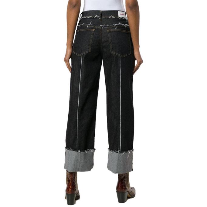 Widee F 0699g レディース ジーンズ デニム レギュラー ストレート ハイウエスト フィット パンツ ディーゼル