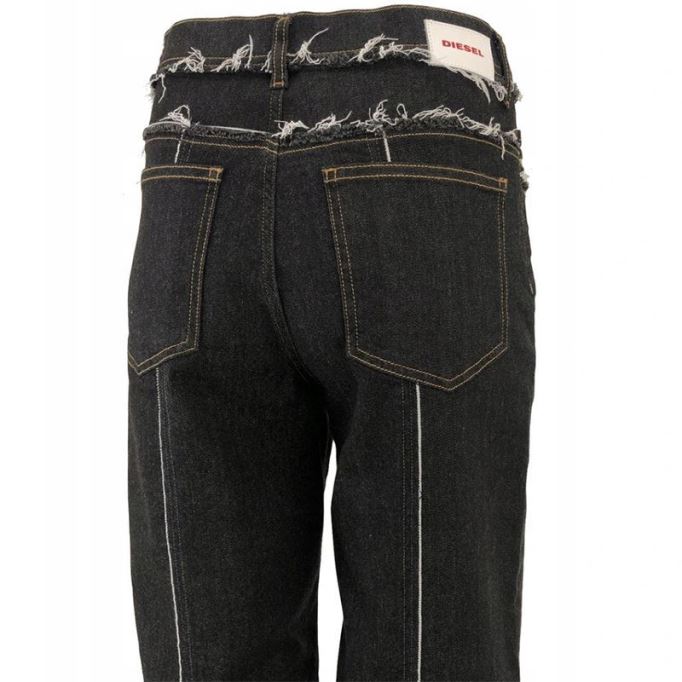 Widee F 0699g レディース ジーンズ デニム レギュラー ストレート ハイウエスト フィット パンツ ディーゼル