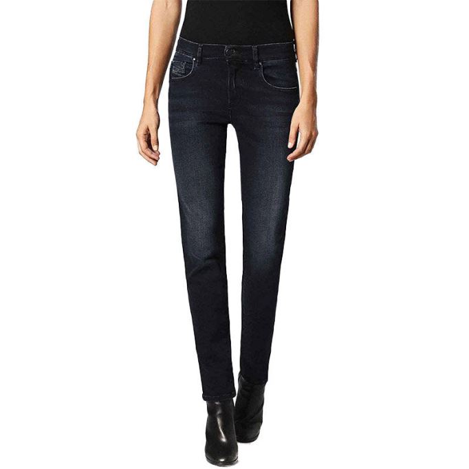 サンディ 0686b レディース ジーンズ レギュラー スリム ストレート レギュラー ウエストフィット トラウザー ディーゼル