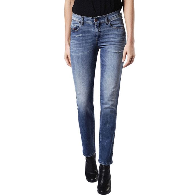 サンディ 0681u レディース ジーンズ レギュラー スリム ストレート レギュラー ウエストフィット トラウザー ディーゼル